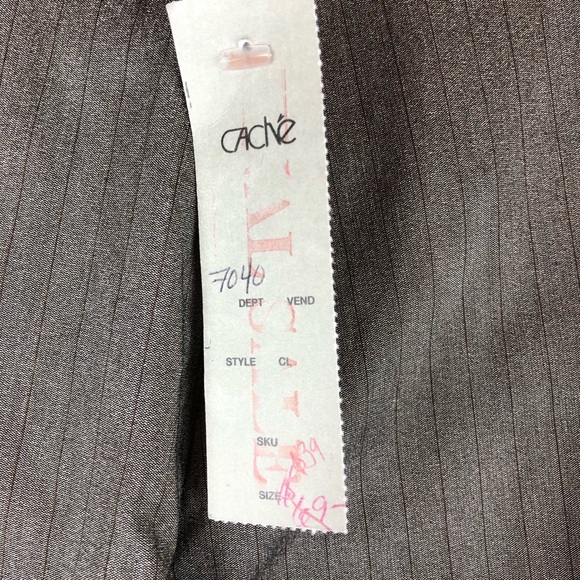 Cache Capri Pants Pinstripe Grey Dress - Picture 7 of 7